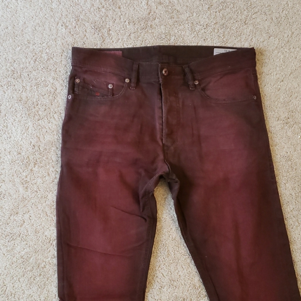Men's diesel made in Italy red jeans size 31